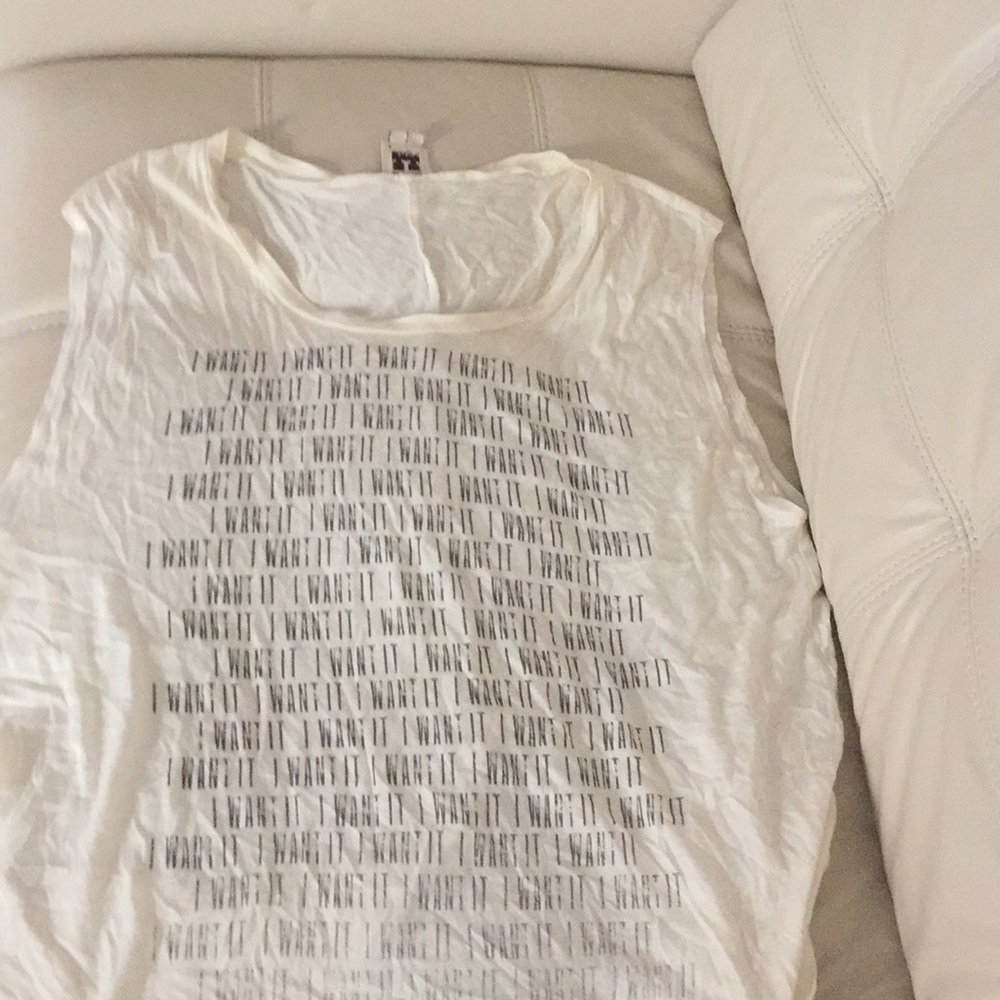 Off white haute hippie tank